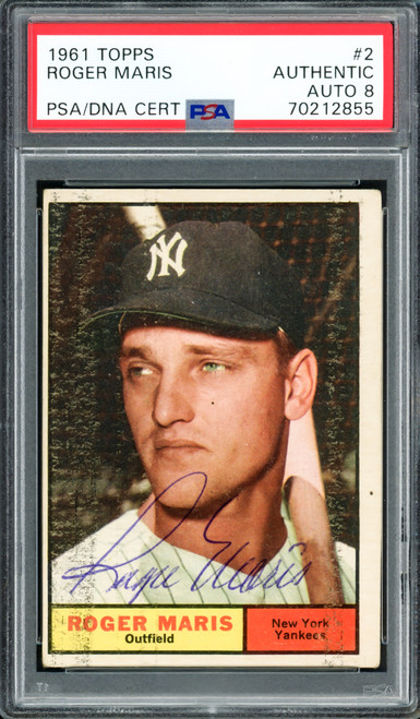 Roger Maris Autographed 5x7 Photo New York Yankees 61st Home Run 1961  Beckett BAS #15782717