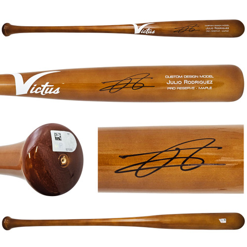 Julio Rodriguez Autographed Brown Victus Pro Reserve Maple Bat