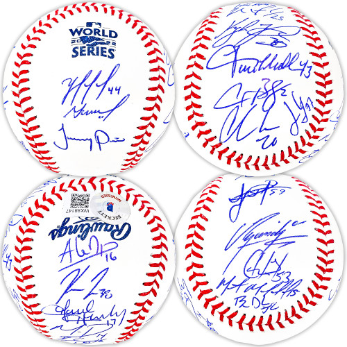 1994 Houston Astros Team Signed Logo Baseball BAS Beckett (24