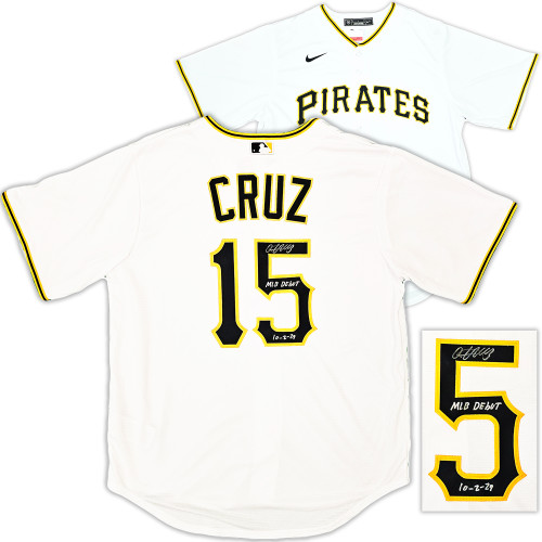 Pittsburgh Pirates Oneil Cruz Autographed Black Nike Jersey Size L MLB  Debut 10-2-21 Beckett BAS QR Stock #220600