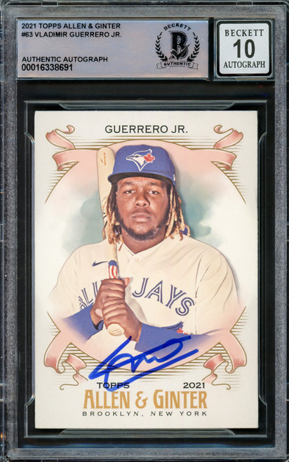 Vladimir Guerrero Jr. Autographed 2021 Topps Allen & Ginter Card