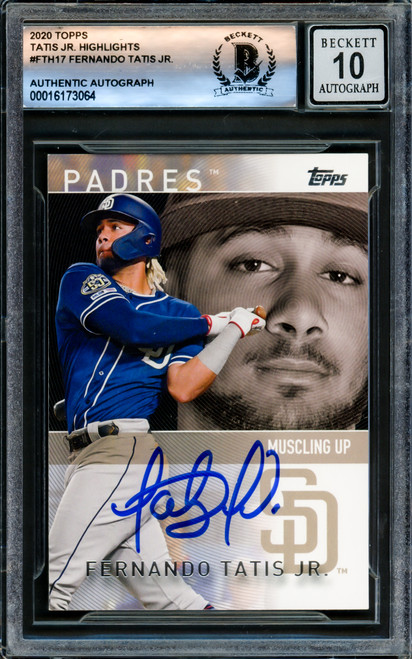 Fernando Tatis Jr. Autographed 2020 Topps Highlights Card #FTH-17
