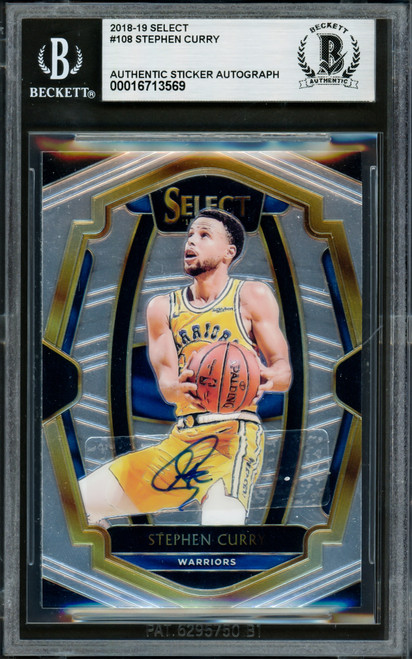 2019 National Treasures Stephen Curry 22/25 Autograph Game Used