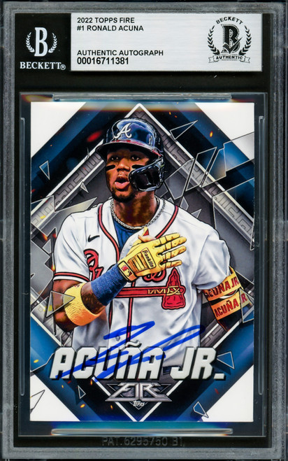 Ronald Acuna Jr. 2025 TOPPS SERIES 1 DIAMANTE FOIL PARALLEL