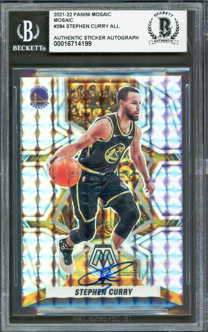 STEPHEN CURRY サインカード Stephen Curry 2019-20 Panini Mosaic Will to Win Autograph