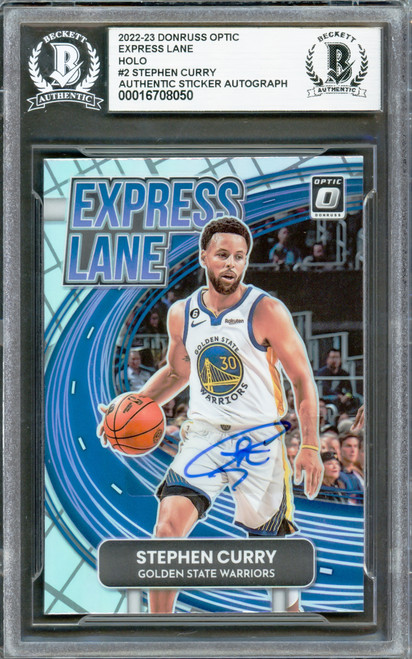 Stephen Curry Autographed 2022-23 Donruss Optic Express Lane
