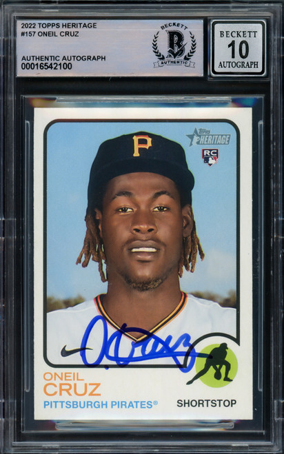 Oneil Cruz - ROOKIE - 2022 Topps Clearly Authentic Baseball