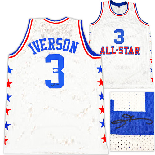 Philadelphia 76ers Allen Iverson Autographed White All Star Jersey
