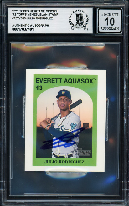 スポーツ選手 06/50 JULIO RODRIGUEZ AUTOGRAPH CARD Julio Rodriguez Autographed 2023 Topps Stars of MLB Card