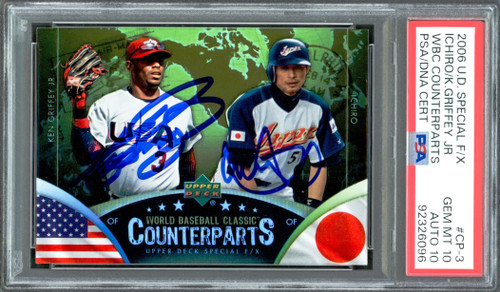 Ken Griffey Jr. & Ichiro Suzuki Autographed 2006 U.D.