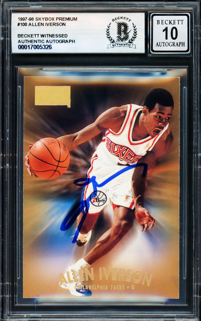 NBAカード Allen iverson platinum 100枚 PSA9