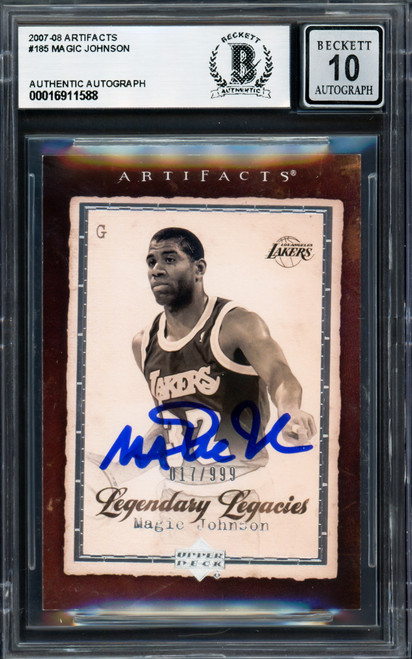 Johnson Magic Leaf | eBay Sports Trading Cards Auto sale for 