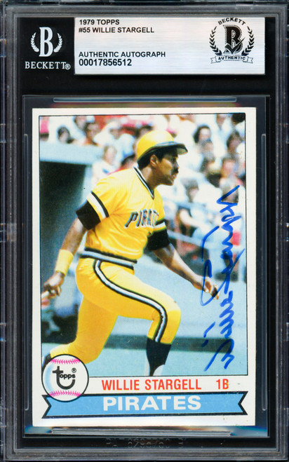 Willie Stargell Autographed 1979 Topps Card #55 Pittsburgh Pirates