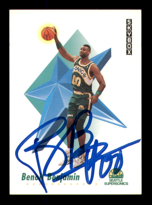 Benoit Benjamin Autographed 1991-92 Skybox Card #266 Seattle