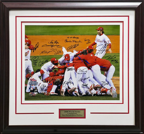 2008 World Series Champion Philadelphia Phillies Team Autographed