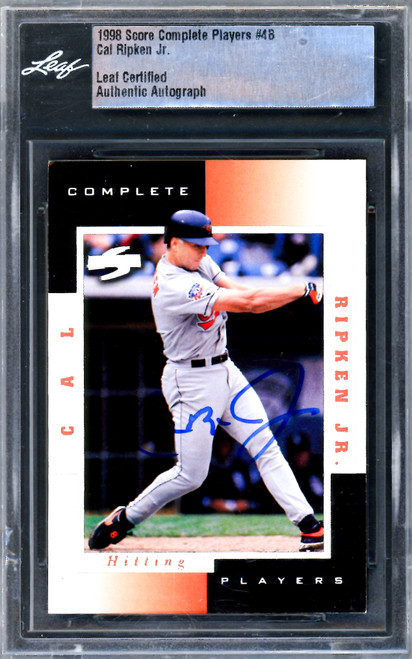 Cal Ripken Jr. Autographed 1998 Score Complete Players Card #4B ...