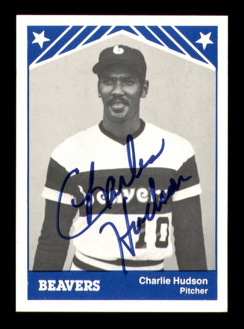 Charles Hudson Autographed 1983 TCMA Rookie Card #19 Portland