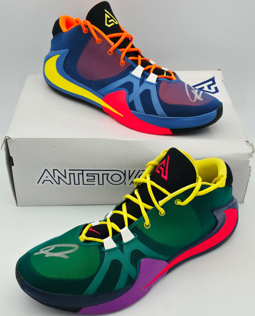 Giannis Antetokounmpo Autographed Multi, Color Color Total