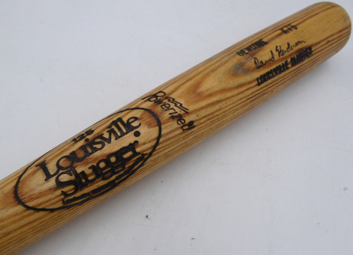 David Henderson Unsigned Game Used Bat Louisville Slugger K75