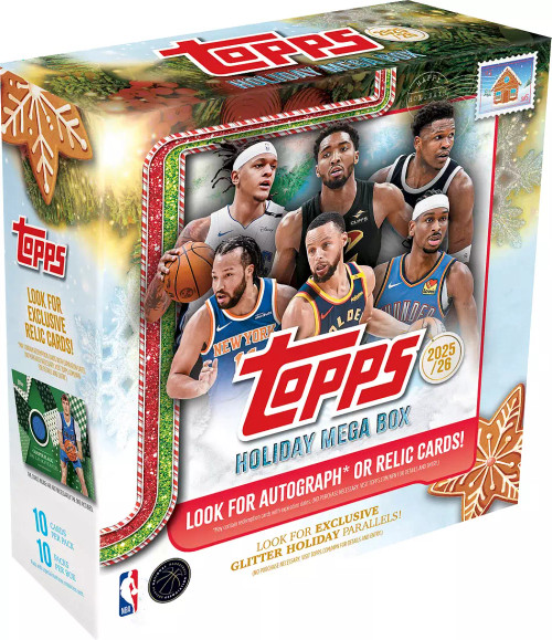 topps メモリアルカード　16/25 2025/26 Topps Holiday Basketball Mega Box Stock #254325 - Mill
