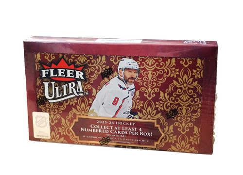 2025-26 Upper Deck Fleer Ultra Hockey Hobby Box Stock #260035