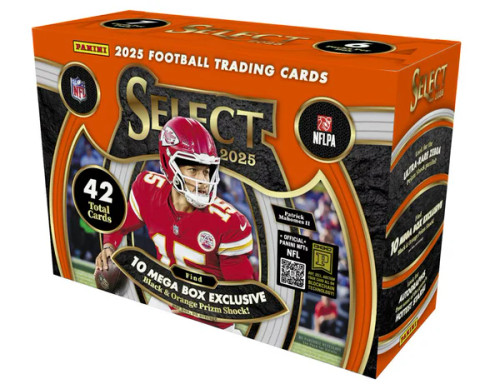2025 Panini Select Football Hobby Mega Box Stock #260146 - Mill