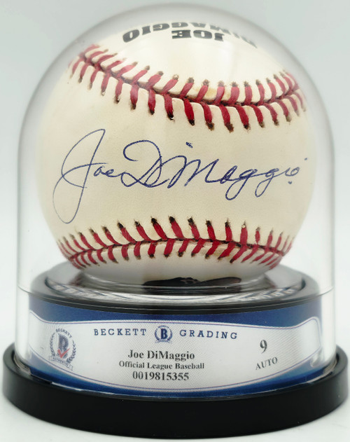 MLB Joe DiMaggio 直筆サインボール JD Joe DiMaggio Autographed Official Logo League Baseball New York