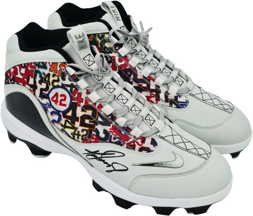Ken Griffey Jr. Autographed White Nike Griffey 2 Mcs Jackie