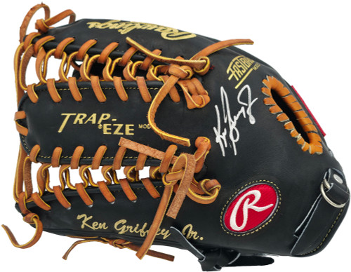 Ken Griffey Jr. Autographed Black Rawlings Heart of the Hide
