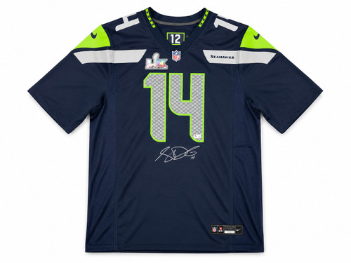 Seattle Seahawks Sam Darnold Autographed Blue Nike Super Bowl LX