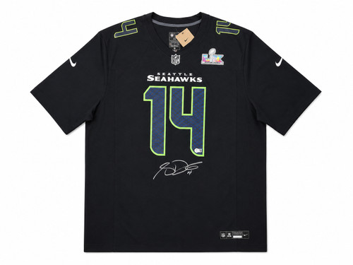 Seattle Seahawks Sam Darnold Autographed Black Nike Super Bowl LX