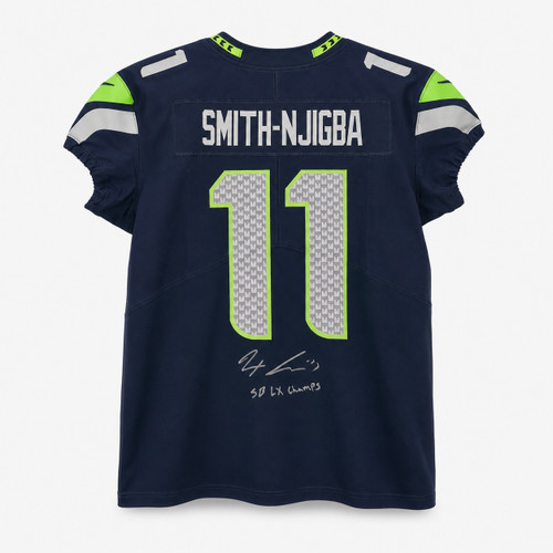 Seattle Seahawks Jaxon Smith-Njigba Autographed Blue Nike