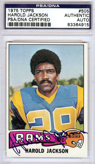 Harold Jackson Philadelphia Eagles Jackson St 1971 Topps #215 Autographed  Card