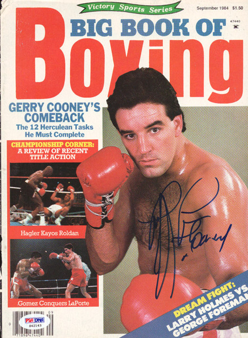 Gerry Cooney Autographed Big Book Of Boxing Magazine Cover PSA/DNA