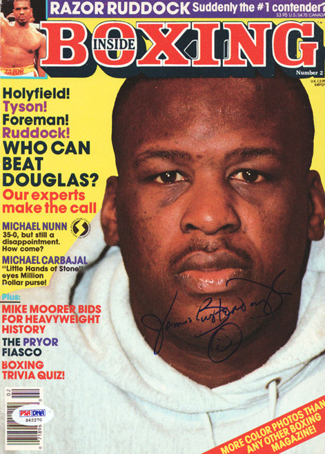 James Buster Douglas Autographed Sports Illustrated Magazine