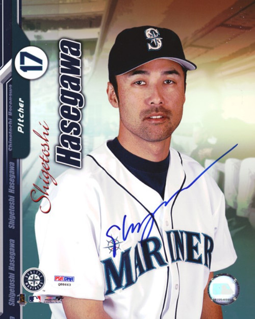 Shigetoshi Hasegawa Autographed 8x10 Photo Seattle Mariners