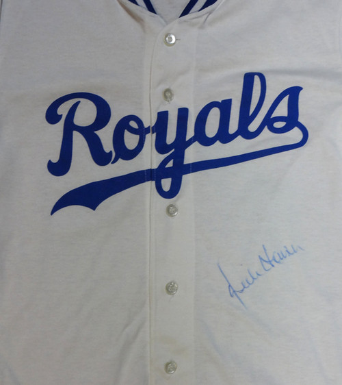 Kansas City Royals Salvador Perez Autographed Baby Blue Nike Jersey Beckett  BAS QR #W399164 - Mill Creek Sports