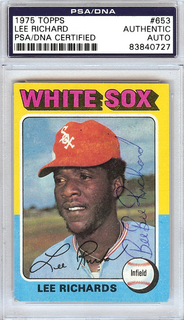 1975 Topps TEAM Chicago White Sox (18 cards)