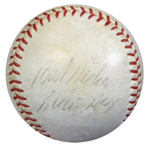 Willie Mays Autographed Official Feeney NL Baseball San Francisco Giants  Best Wishes Vintage Signature JSA #XX60904