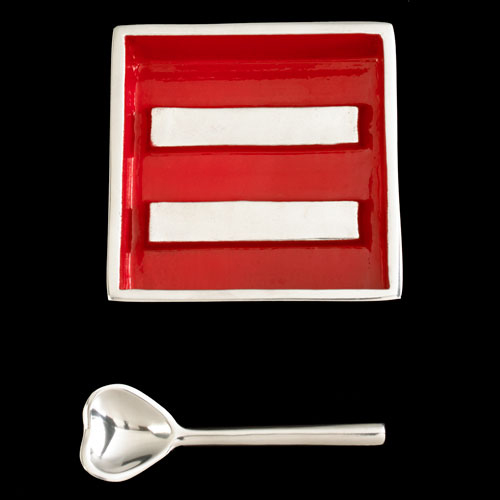 Equality Dish with Heart Spoon