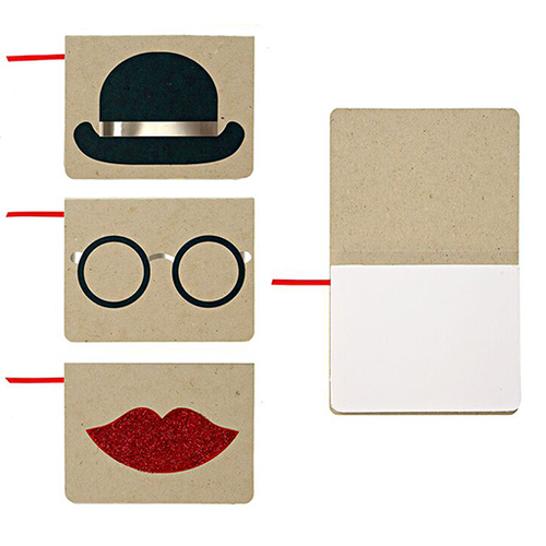 Hat, Glasses and Lips Notebooks