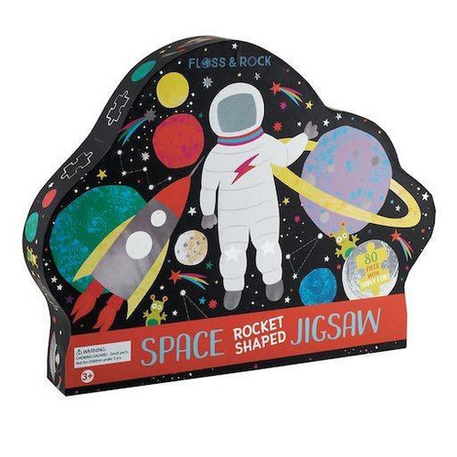 Space Rocket Shaped Jigsaw