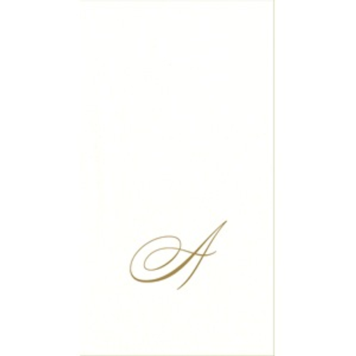 White Pearl Initial Guest Towel