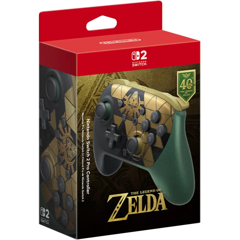 Switch 2 Pro Controller: The Legend of Zelda 40th Anniversary