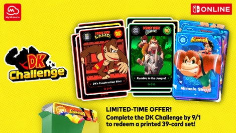 Complete the DK Challenge to receive Donkey Kong physical 39-card reward