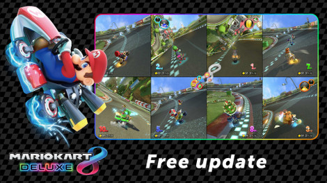 Mario Kart 8 Deluxe free update adds up to eight-player split-screen on Switch 2