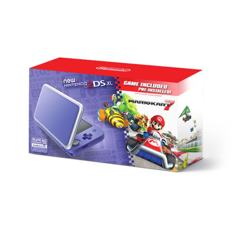 2DS XL System New Purple + Silver w/ Mario Kart 7 (Pre-installed) 2DS XL System New Purple + Silver w/ Mario Kart 7 (Pre-installed)