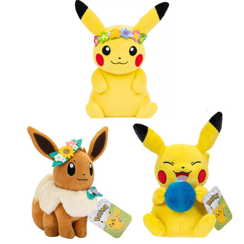 Pokemon Plush: Spring 8-inch Counter Display (6) - Jazwares