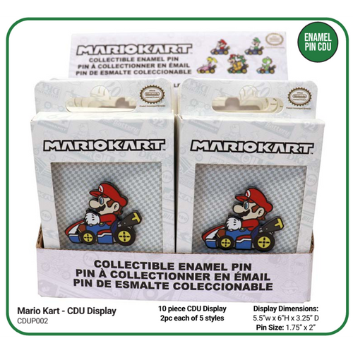 Enamel Pin CDU: Mario Kart - Display (10) [PREORDER]