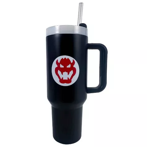 Tumbler (40 oz): Super Mario: Bowser Icon - Pyramid America [PREORDER]
